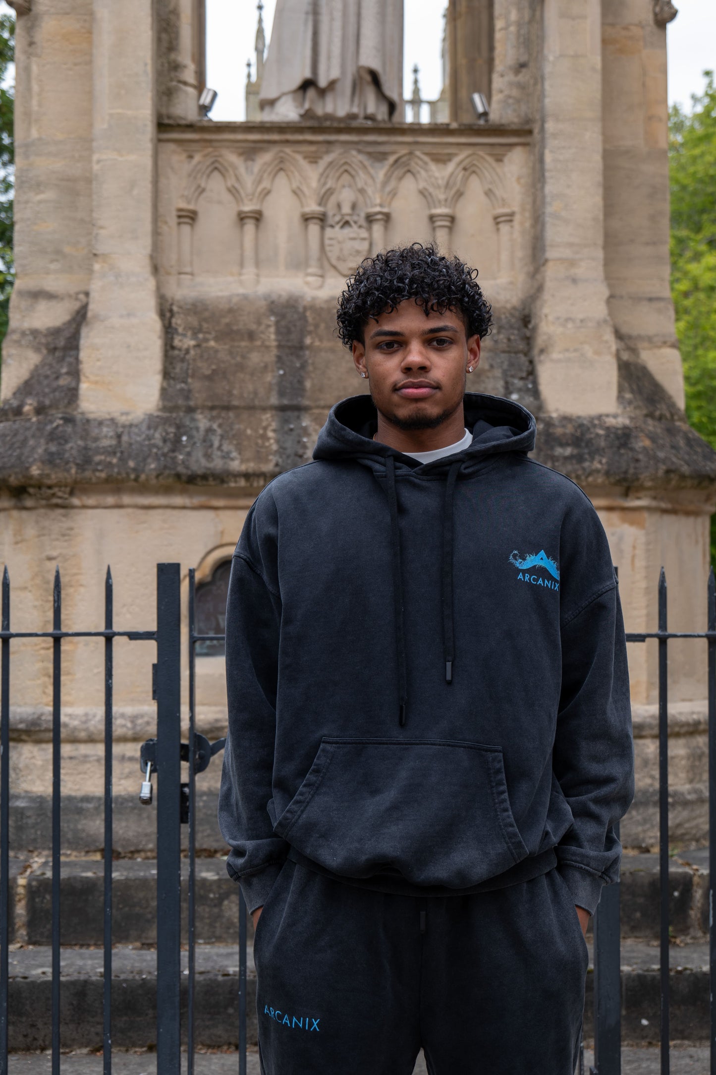 Washed Koi Hooded Sweatshirt