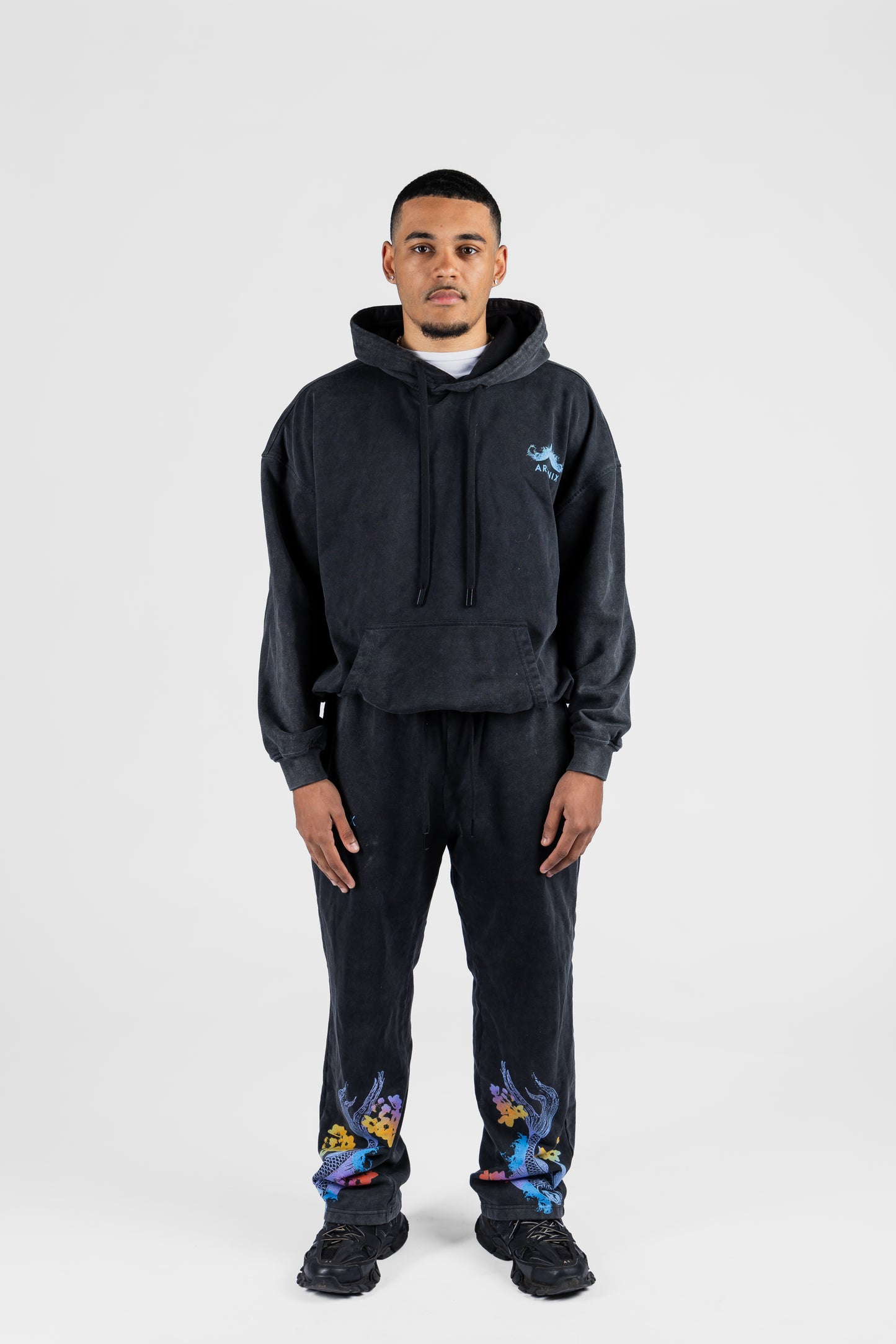 Washed Koi Hooded Sweatshirt