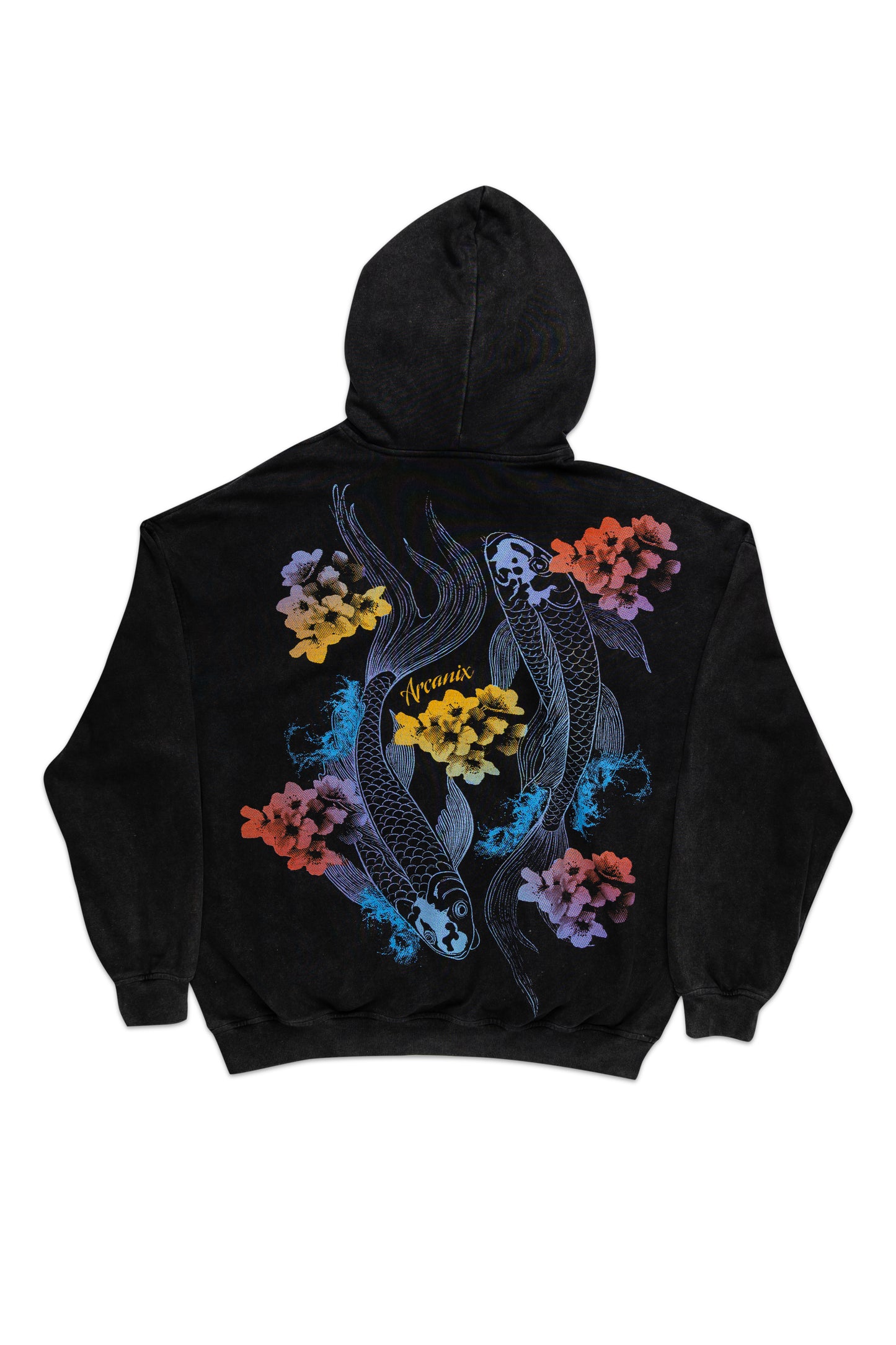Washed Koi Hooded Sweatshirt