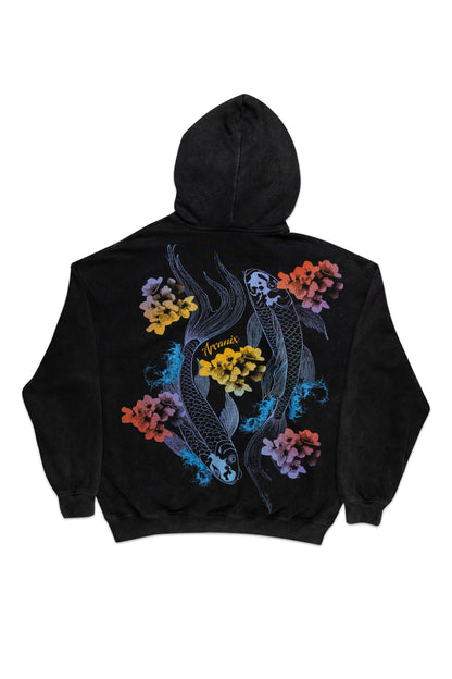 Washed Koi Hooded Sweatshirt
